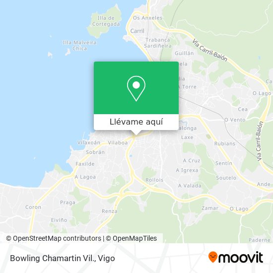 Mapa Bowling Chamartin Vil.