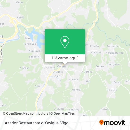 Mapa Asador Restaurante o Xavique