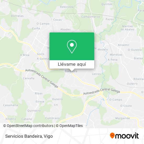 Mapa Servicios Bandeira