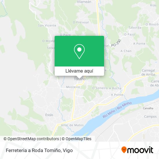 Mapa Ferreteria a Roda Tomiño