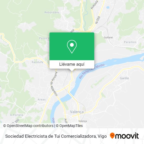 Mapa Sociedad Electricista de Tui Comercializadora