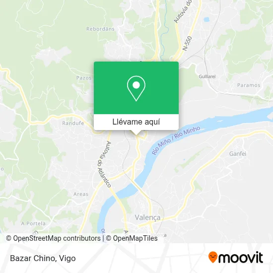 Mapa Bazar Chino
