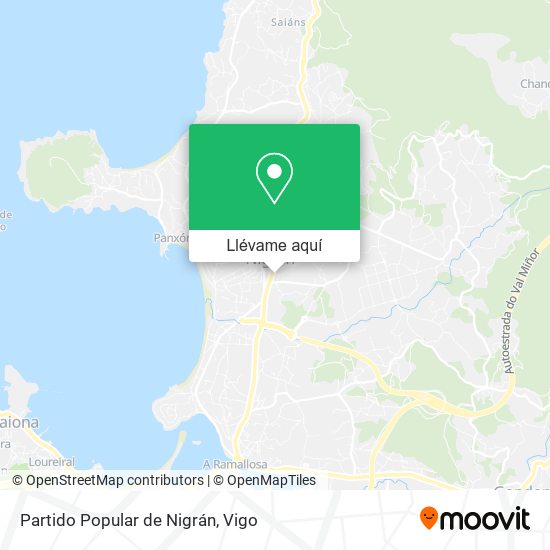 Mapa Partido Popular de Nigrán