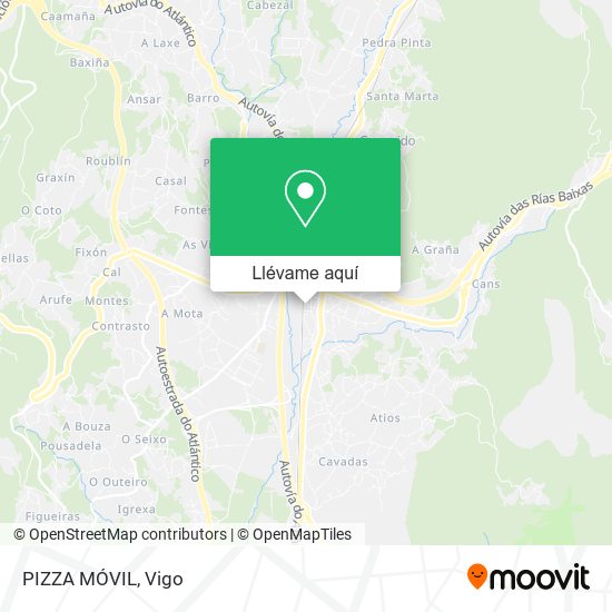 Mapa PIZZA MÓVIL