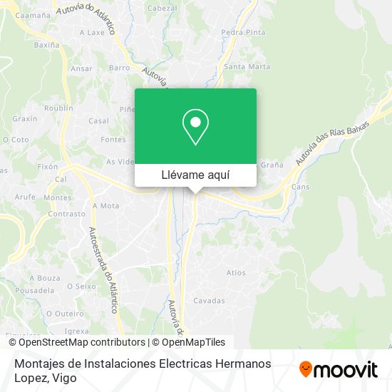 Mapa Montajes de Instalaciones Electricas Hermanos Lopez