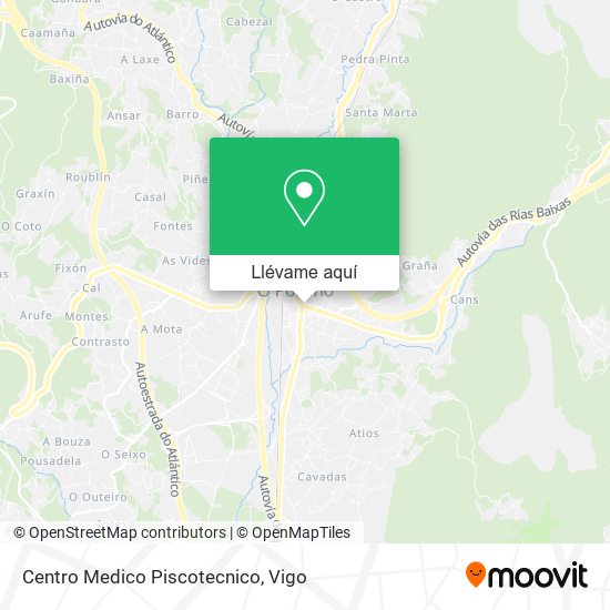 Mapa Centro Medico Piscotecnico