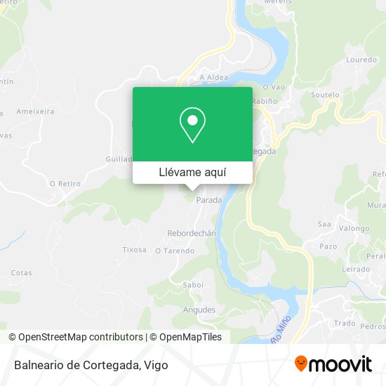 Mapa Balneario de Cortegada