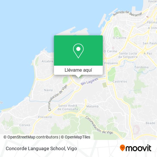 Mapa Concorde Language School