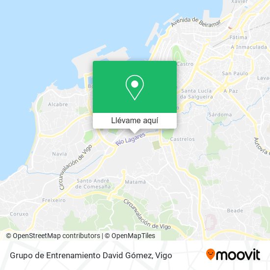 Mapa Grupo de Entrenamiento David Gómez