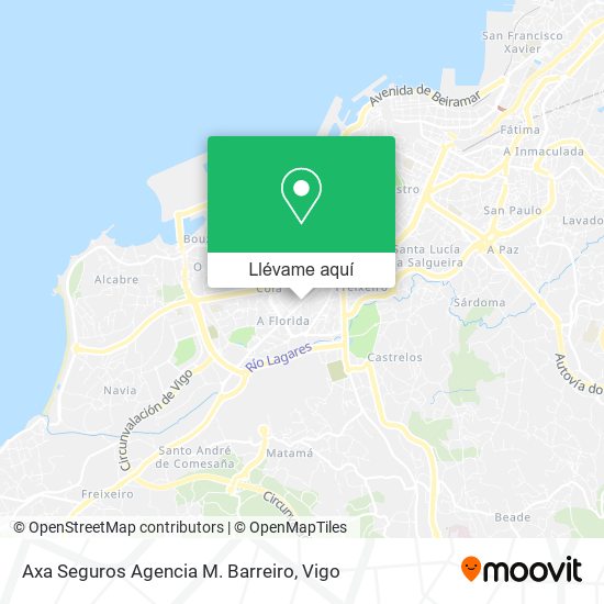 Mapa Axa Seguros Agencia M. Barreiro