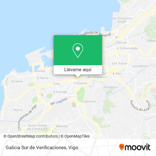 Mapa Galicia Sur de Verificaciones