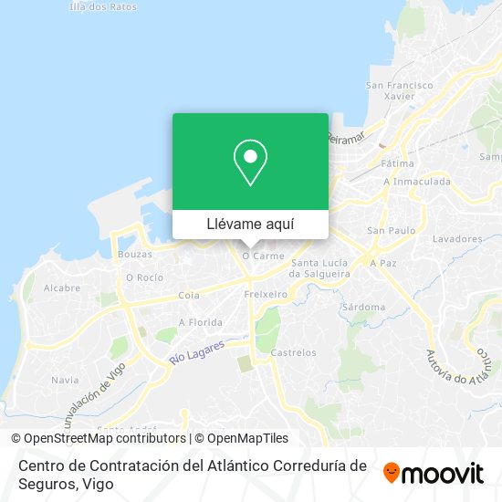 Mapa Centro de Contratación del Atlántico Correduría de Seguros