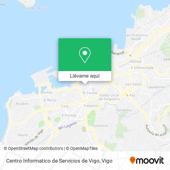 Mapa Centro Informatico de Servicios de Vigo