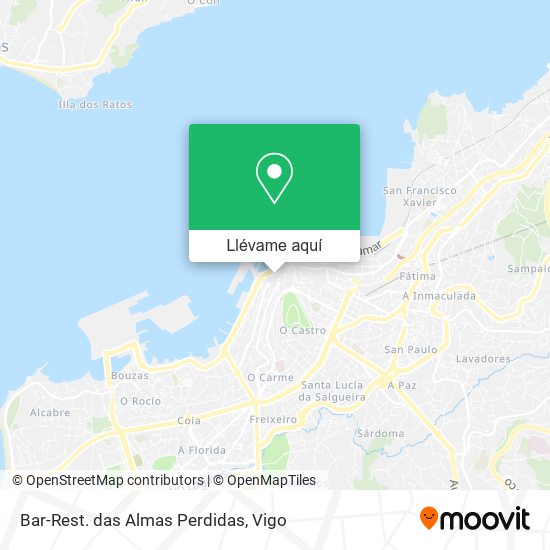 Mapa Bar-Rest. das Almas Perdidas