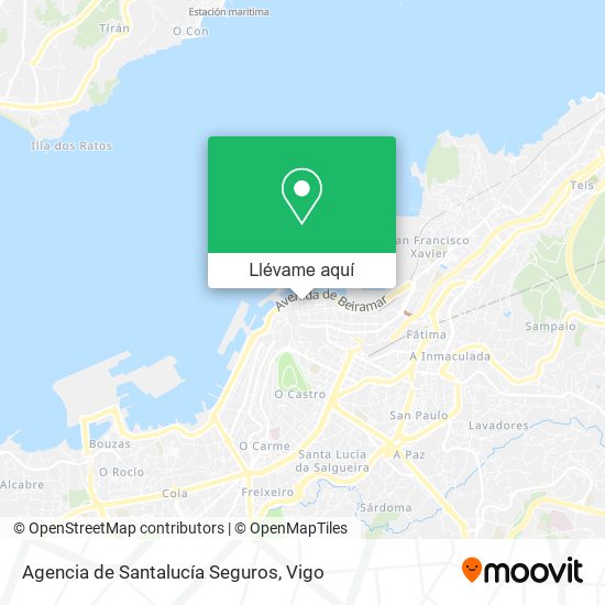 Mapa Agencia de Santalucía Seguros