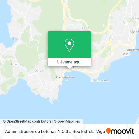 Mapa Administración de Loterías N.O 3 a Boa Estrela