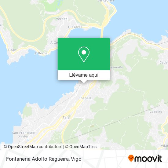 Mapa Fontaneria Adolfo Regueira