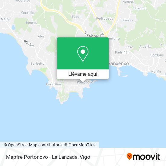 Mapa Mapfre Portonovo - La Lanzada