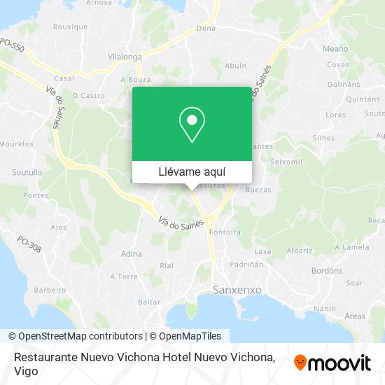 Mapa Restaurante Nuevo Vichona Hotel Nuevo Vichona
