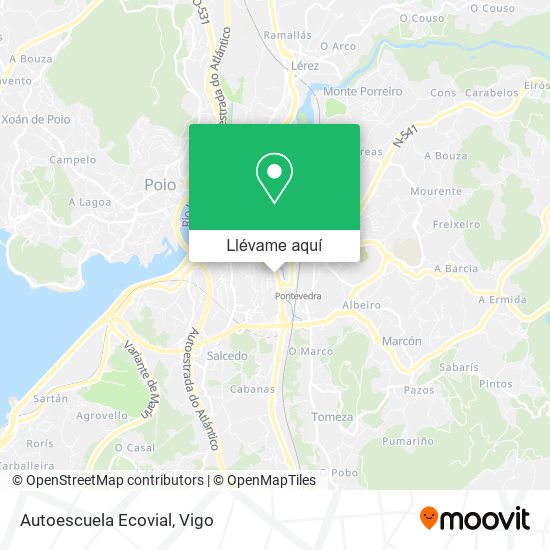 Mapa Autoescuela Ecovial