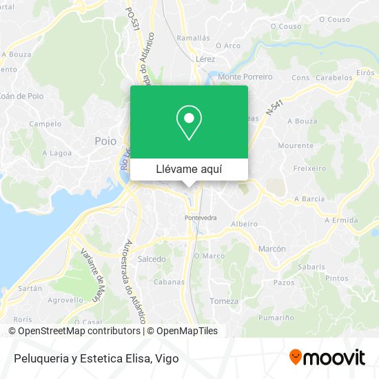Mapa Peluqueria y Estetica Elisa