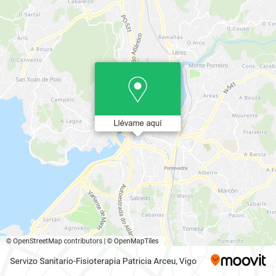 Mapa Servizo Sanitario-Fisioterapia Patricia Arceu