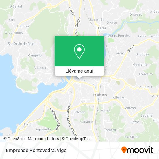 Mapa Emprende Pontevedra