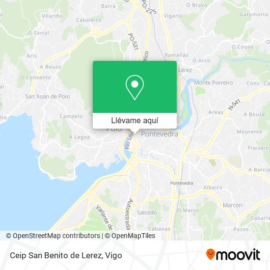 Mapa Ceip San Benito de Lerez