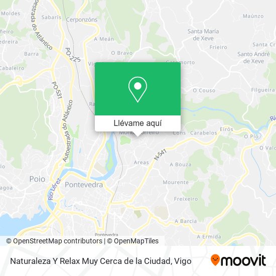 Mapa Naturaleza Y Relax Muy Cerca de la Ciudad