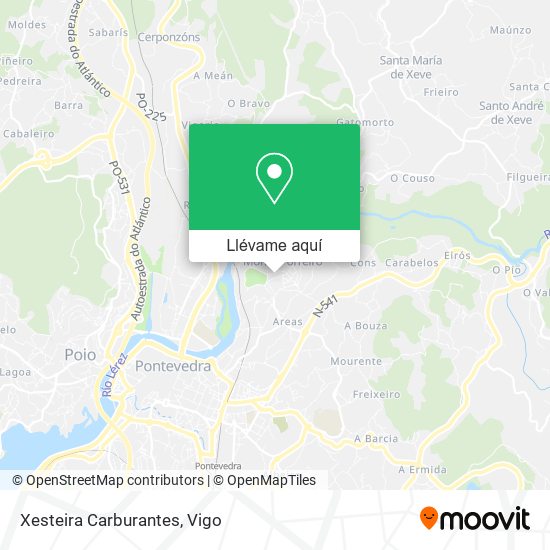 Mapa Xesteira Carburantes