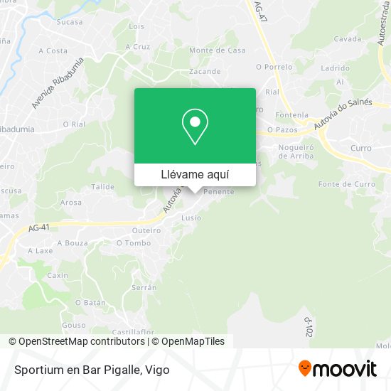Mapa Sportium en Bar Pigalle