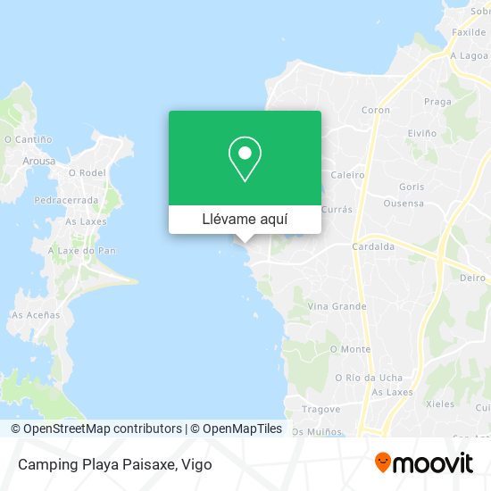 Mapa Camping Playa Paisaxe