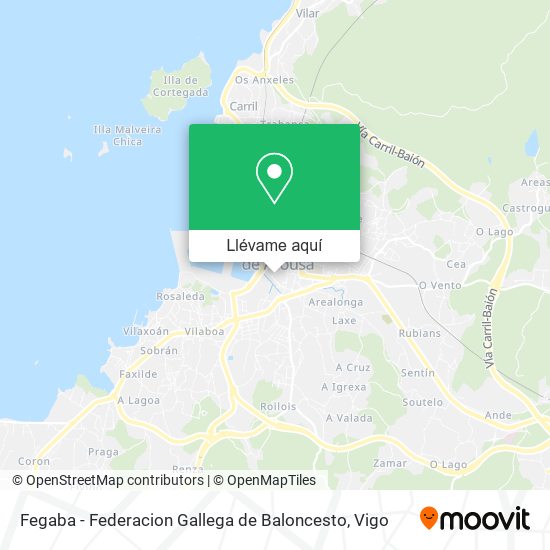 Mapa Fegaba - Federacion Gallega de Baloncesto