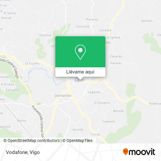 Mapa Vodafone