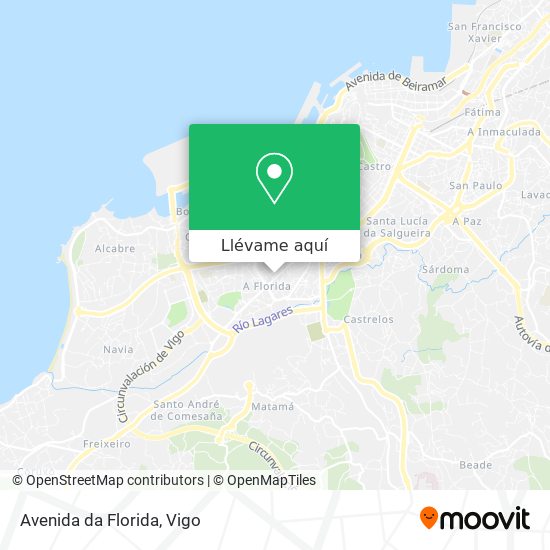 Mapa Avenida da Florida