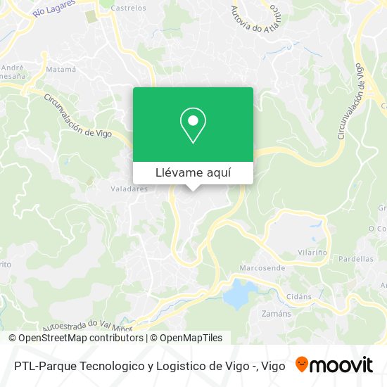 Mapa PTL-Parque Tecnologico y Logistico de Vigo -