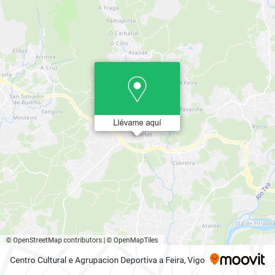 Mapa Centro Cultural e Agrupacion Deportiva a Feira