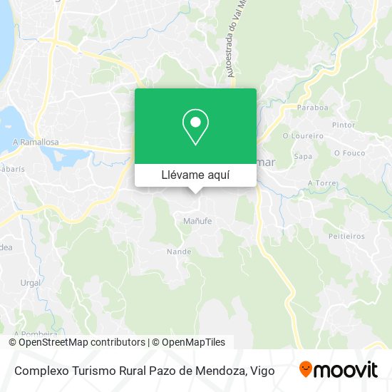 Mapa Complexo Turismo Rural Pazo de Mendoza