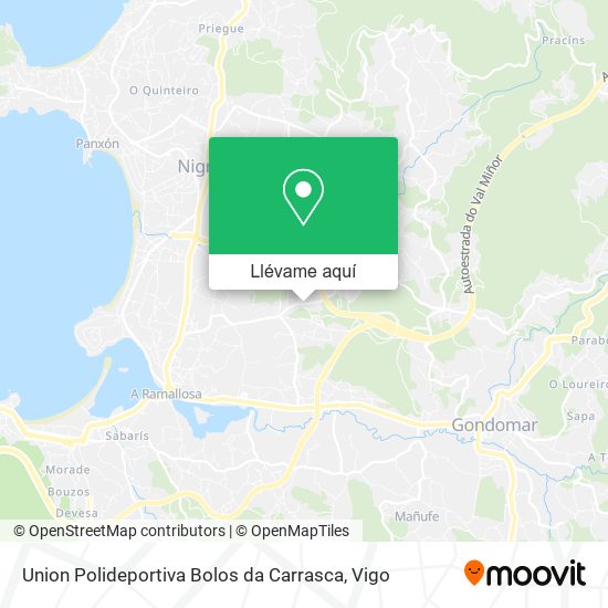 Mapa Union Polideportiva Bolos da Carrasca