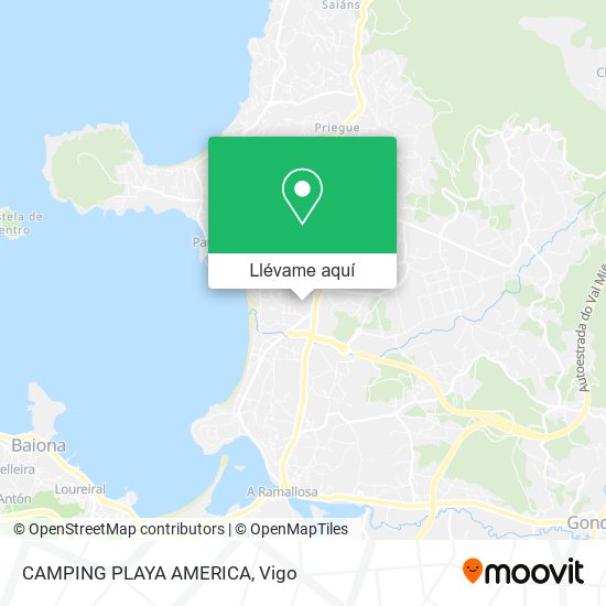 Mapa CAMPING PLAYA AMERICA