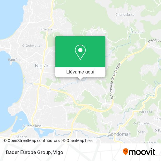 Mapa Bader Europe Group