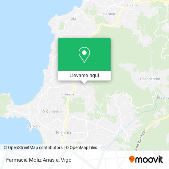 Mapa Farmacia Moliz Arias a