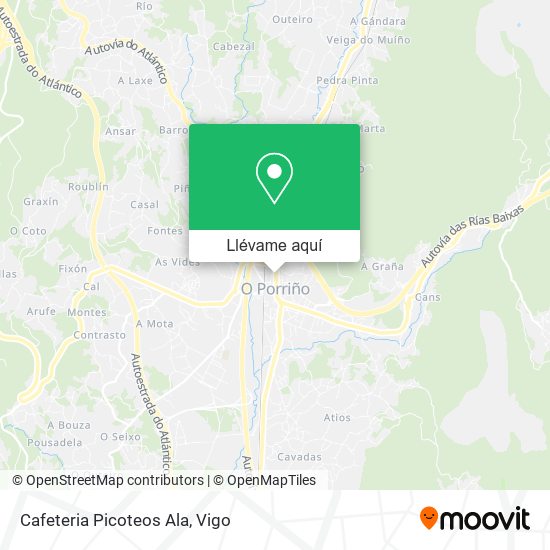 Mapa Cafeteria Picoteos Ala