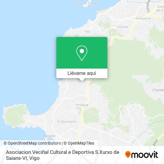 Mapa Asociacion Veciñal Cultural e Deportiva S.Xurxo de Saians-VI