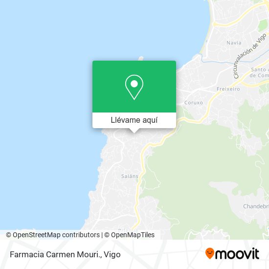 Mapa Farmacia Carmen Mouri.