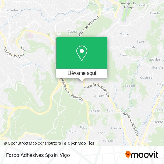 Mapa Forbo Adhesives Spain