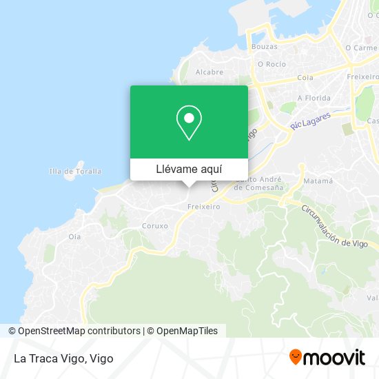 Mapa La Traca Vigo