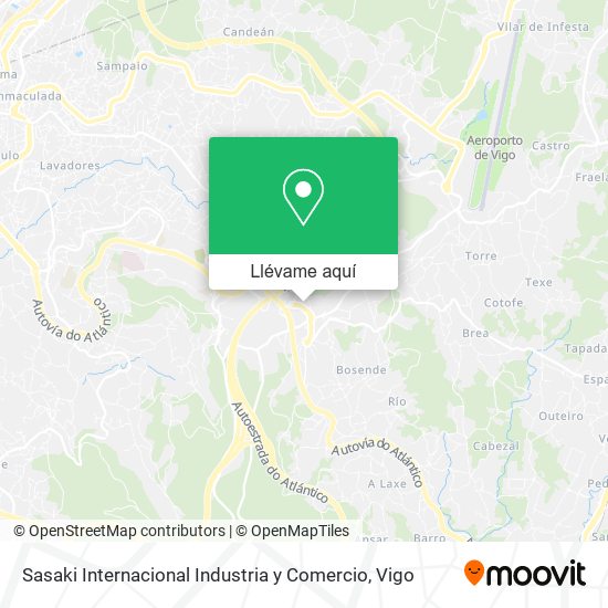 Mapa Sasaki Internacional Industria y Comercio