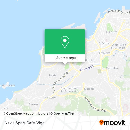 Mapa Navia Sport Cafe