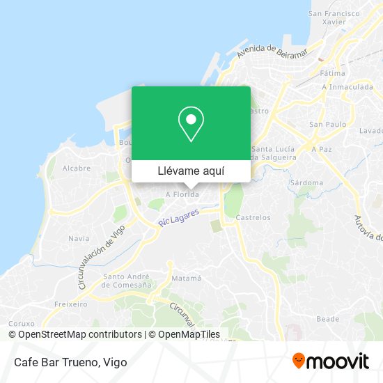 Mapa Cafe Bar Trueno